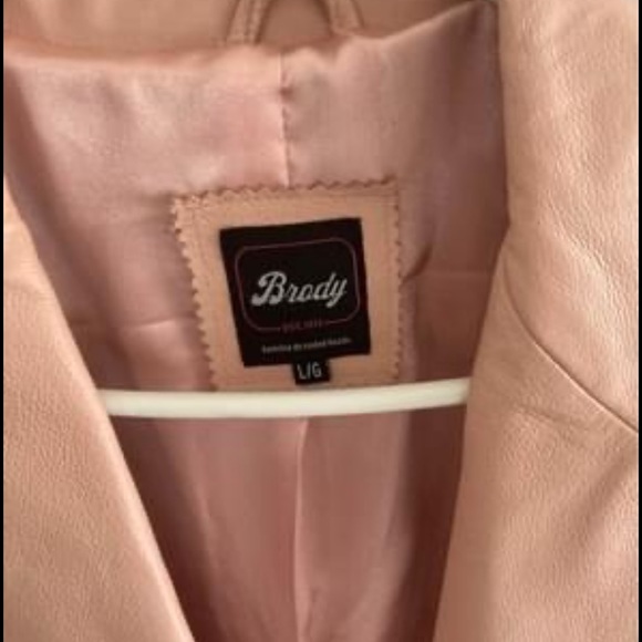 New and Beautiful Dusty Rose Color Leather Jacket. - Picture 2 of 7